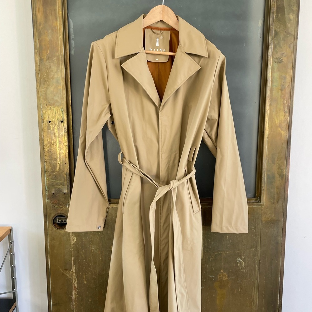 Rains Women's Beige Trench Coat